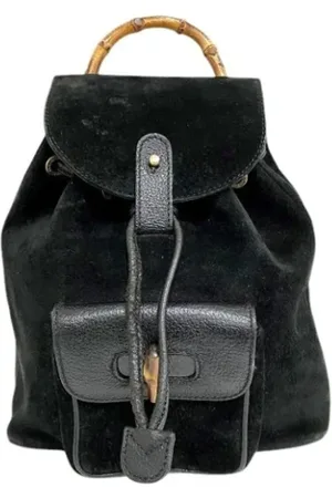 Gucci Pre-owned, Kobieta, Czarny, ONE SIZE, Skóra, Pre-owned Suede gucci-bags