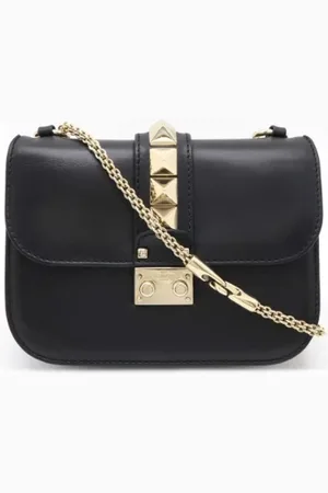 VALENTINO Pre-owned, Kobieta, Czarny, ONE SIZE, Skóra, Pre-owned skórzane torby na ramię