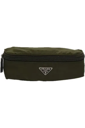 Prada Pre-owned, Kobieta, Zielony, ONE SIZE, Nylon, Pre-owned Fabric clutches
