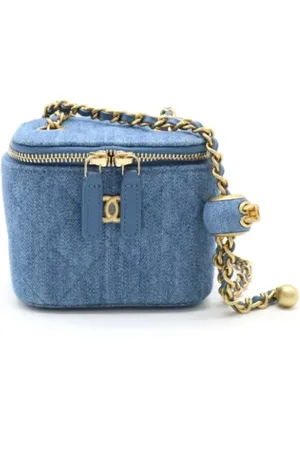 CHANEL Pre-owned, Kobieta, Niebieski, ONE SIZE, Denim, Pre-owned Denim chanel-bags