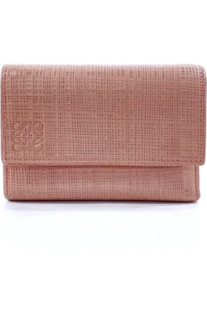 Loewe Pre-owned, Kobieta, Różowy, ONE SIZE, Skóra, Pre-owned skórzane portfele