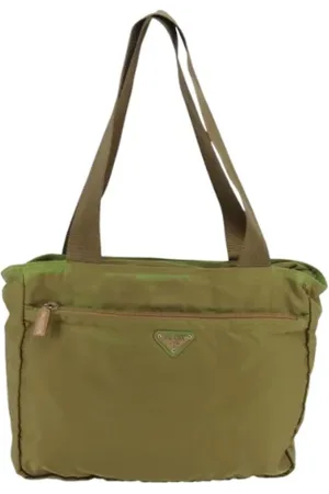 Prada Pre-owned, Kobieta, Zielony, ONE SIZE, Pre-owned Fabric prada-bags