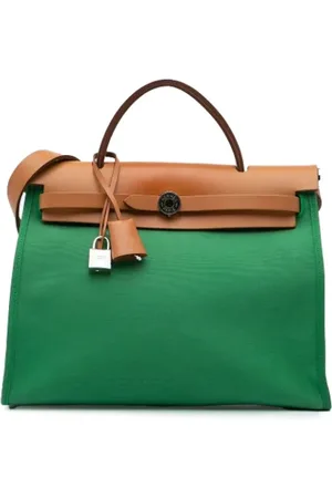 Hermès Pre-owned, Kobieta, Zielony, ONE SIZE, Skóra, Pre-owned Canvas handbags
