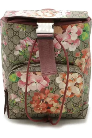 Gucci Pre-owned, Kobieta, Wielobarwność, ONE SIZE, Skóra, Pre-owned Canvas backpacks
