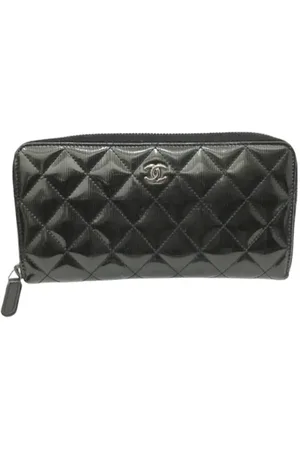 CHANEL Pre-owned, Kobieta, Czarny, ONE SIZE, Skóra, Pre-owned skórzane portfele