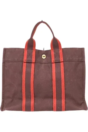 Hermès Pre-owned, unisex, Czerwony, ONE SIZE, Pre-owned Canvas handbags