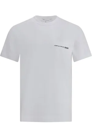Comme des Garçons Koszulki, Mężczyzna, Biały, L, Koszulka z monogramem z bawełny