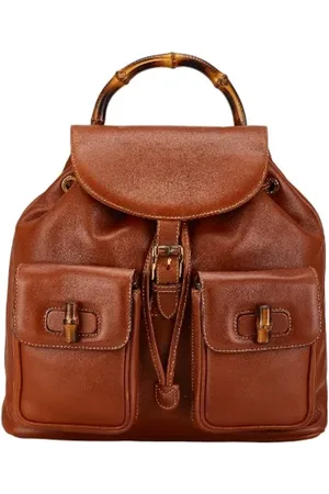 Gucci Pre-owned, Kobieta, brązowy, ONE SIZE, Skóra, Pre-owned Leather backpacks