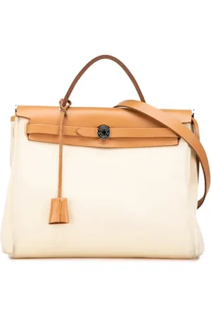 Hermès Pre-owned, Kobieta, Beżowy, ONE SIZE, Pre-owned Canvas handbags