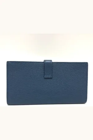 Hermès Pre-owned, Kobieta, Niebieski, ONE SIZE, Skóra, Pre-owned skórzane portfele