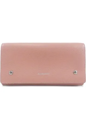 Burberry Pre-owned, Kobieta, Różowy, ONE SIZE, Skóra, Pre-owned skórzane portfele