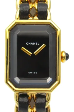 CHANEL Pre-owned, Kobieta, Czarny, ONE SIZE, Skóra, Pre-owned Leather watches