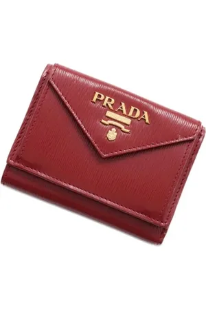 Prada Pre-owned, Kobieta, Czerwony, ONE SIZE, Skóra, Pre-owned skórzane portfele