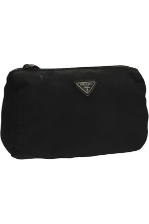 Prada Pre-owned, Kobieta, Czarny, ONE SIZE, Nylon, Pre-owned Nylon pouches