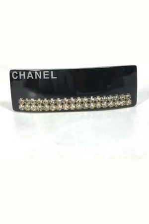CHANEL Pre-owned, Kobieta, Szary, ONE SIZE, Pre-owned Plastic hair-accessories