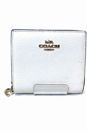 Coach Pre-owned, Kobieta, Biały, ONE SIZE, Skóra, Pre-owned skórzane portfele