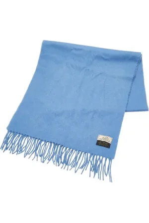 Hermès Pre-owned, Kobieta, Niebieski, ONE SIZE, Kaszmir, Pre-owned Cashmere scarves
