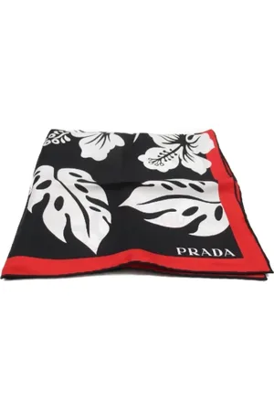 Prada Pre-owned, Kobieta, Wielobarwność, ONE SIZE, Pre-owned Silk scarves