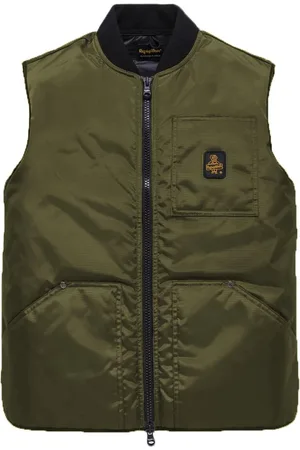 RefrigiWear Kurtki, Mężczyzna, Zielony, 3XL, Len, Zielona Puchowa Kamizelka Oddychająca