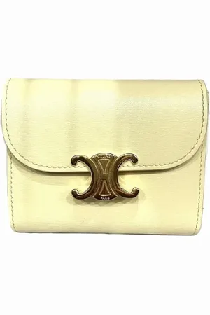 Céline Pre-owned, Kobieta, Żółty, ONE SIZE, Skóra, Pre-owned skórzane portfele