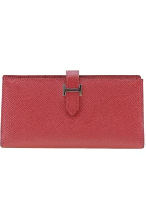 Hermès Pre-owned, Kobieta, Czerwony, ONE SIZE, Skóra, Pre-owned skórzane portfele