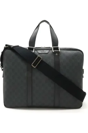 Gucci Pre-owned, Mężczyzna, Czarny, ONE SIZE, Skóra, Pre-owned Canvas handbags