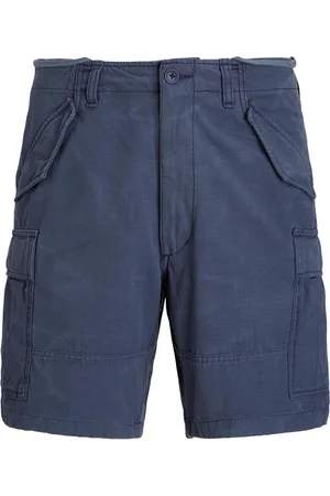 Ralph Lauren Szorty, Mężczyzna, Niebieski, W31, Niebieskie Szorty Cargo Ss 25