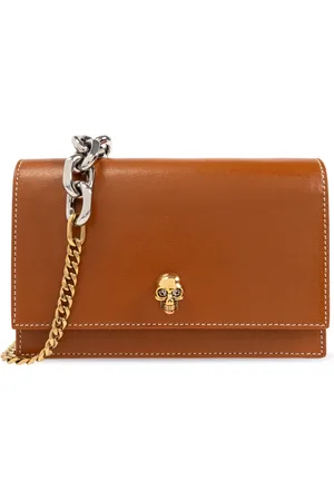 Alexander McQueen Torebki, Kobieta, brązowy, ONE SIZE, Torba na ramię `Skull Small`