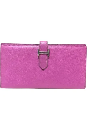 Hermès Pre-owned, Kobieta, Fioletowy, ONE SIZE, Skóra, Pre-owned skórzane portfele