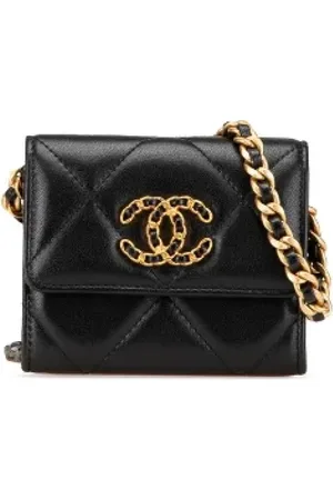 CHANEL Pre-owned, Kobieta, Czarny, ONE SIZE, Skóra, Pre-owned skórzane portfele
