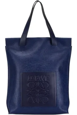 Loewe Pre-owned, Kobieta, Niebieski, ONE SIZE, Skóra, Pre-owned Skórzane torebki