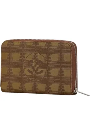 CHANEL Pre-owned, Kobieta, brązowy, ONE SIZE, Pre-owned portfele płócienne