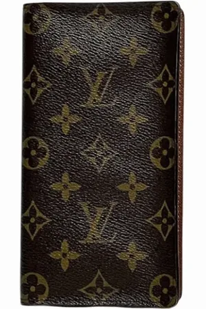 LOUIS VUITTON Pre-owned, Mężczyzna, brązowy, ONE SIZE, Len, Pre-owned portfele płócienne