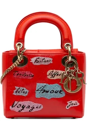 Dior Pre-owned, Kobieta, Czerwony, ONE SIZE, Skóra, Pre-owned Leather dior-bags