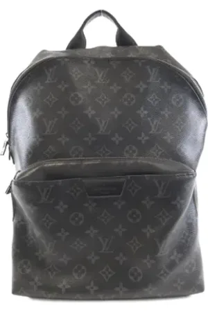 LOUIS VUITTON Pre-owned, Mężczyzna, Czarny, ONE SIZE, Len, Pre-owned płócienne torby Louis Vuitton