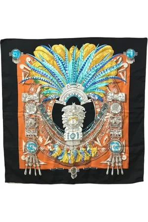 Hermès Pre-owned, Kobieta, Czarny, ONE SIZE, Pre-owned Silk scarves
