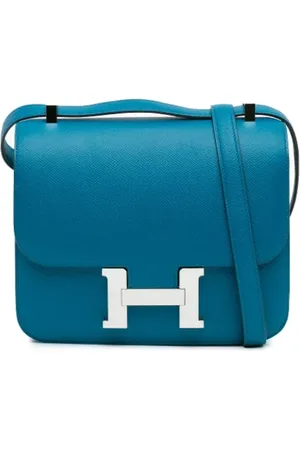 Hermès Pre-owned, Kobieta, Niebieski, ONE SIZE, Skóra, Pre-owned Leather crossbody-bags