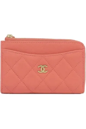 CHANEL Pre-owned, Kobieta, Różowy, ONE SIZE, Skóra, Pre-owned skórzane portfele