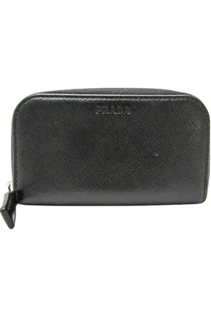 Prada Pre-owned, Kobieta, Czarny, ONE SIZE, Skóra, Pre-owned skórzane portfele