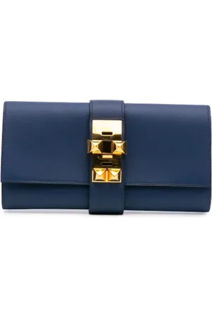 Hermès Pre-owned, Kobieta, Niebieski, ONE SIZE, Skóra, Pre-owned Leather clutches