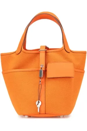 Hermès Pre-owned, Kobieta, Pomarańczowy, ONE SIZE, Pre-owned Canvas handbags