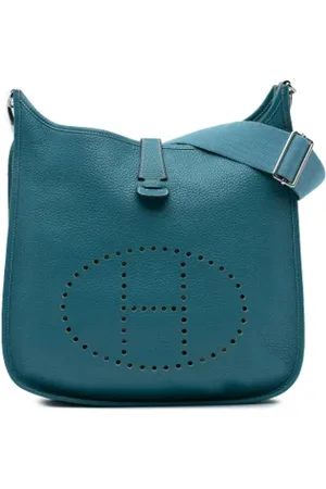 Hermès Pre-owned, Kobieta, Niebieski, ONE SIZE, Skóra, Pre-owned Leather crossbody-bags