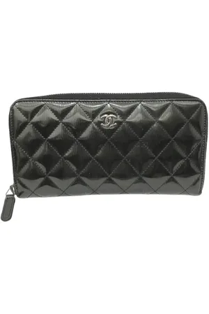 CHANEL Pre-owned, Kobieta, Czarny, ONE SIZE, Skóra, Pre-owned skórzane portfele