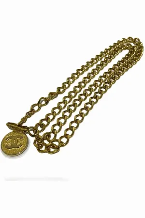 CHANEL Pre-owned, Kobieta, Żółty, ONE SIZE, Pre-owned Metal belts