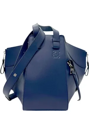 Loewe Pre-owned, Kobieta, Niebieski, ONE SIZE, Skóra, Pre-owned Skórzane torebki