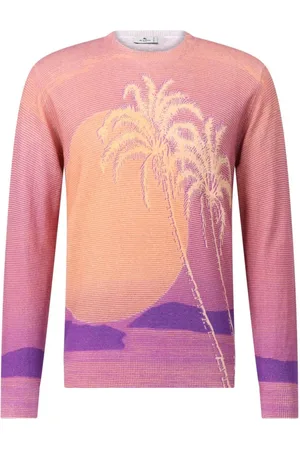 Etro Swetry, Mężczyzna, Wielobarwność, 2XL, Paski Sweter