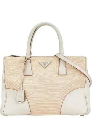 Prada Pre-owned, Kobieta, Beżowy, ONE SIZE, Skóra, Pre-owned Canvas prada-bags