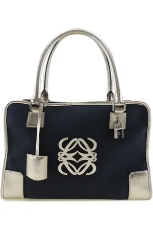Loewe Pre-owned, Kobieta, Niebieski, ONE SIZE, Skóra, Pre-owned Canvas handbags