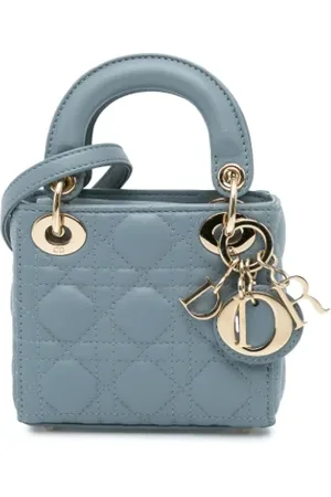 Dior Pre-owned, Kobieta, Niebieski, ONE SIZE, Skóra, Pre-owned Leather dior-bags