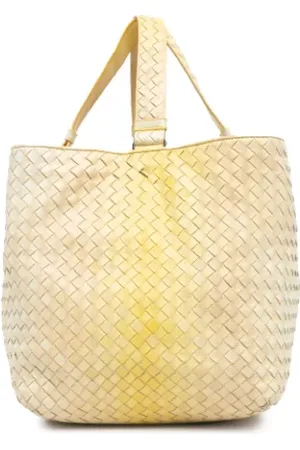 Bottega Veneta Pre-owned, Kobieta, Żółty, ONE SIZE, Skóra, Pre-owned Leather totes